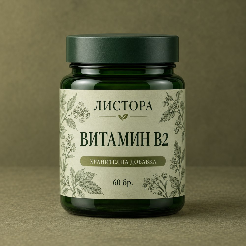 ЛИСТОРА Витамин B2 — опаковка от 60 бр.