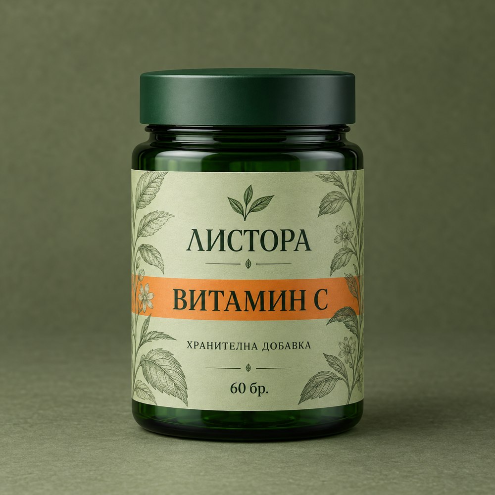 ЛИСТОРА Витамин C — опаковка от 60 бр.