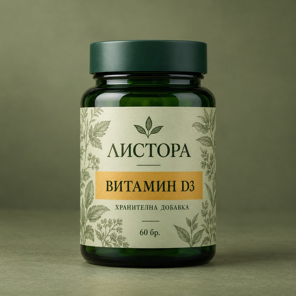 ЛИСТОРА Витамин D3 — опаковка от 60 бр.